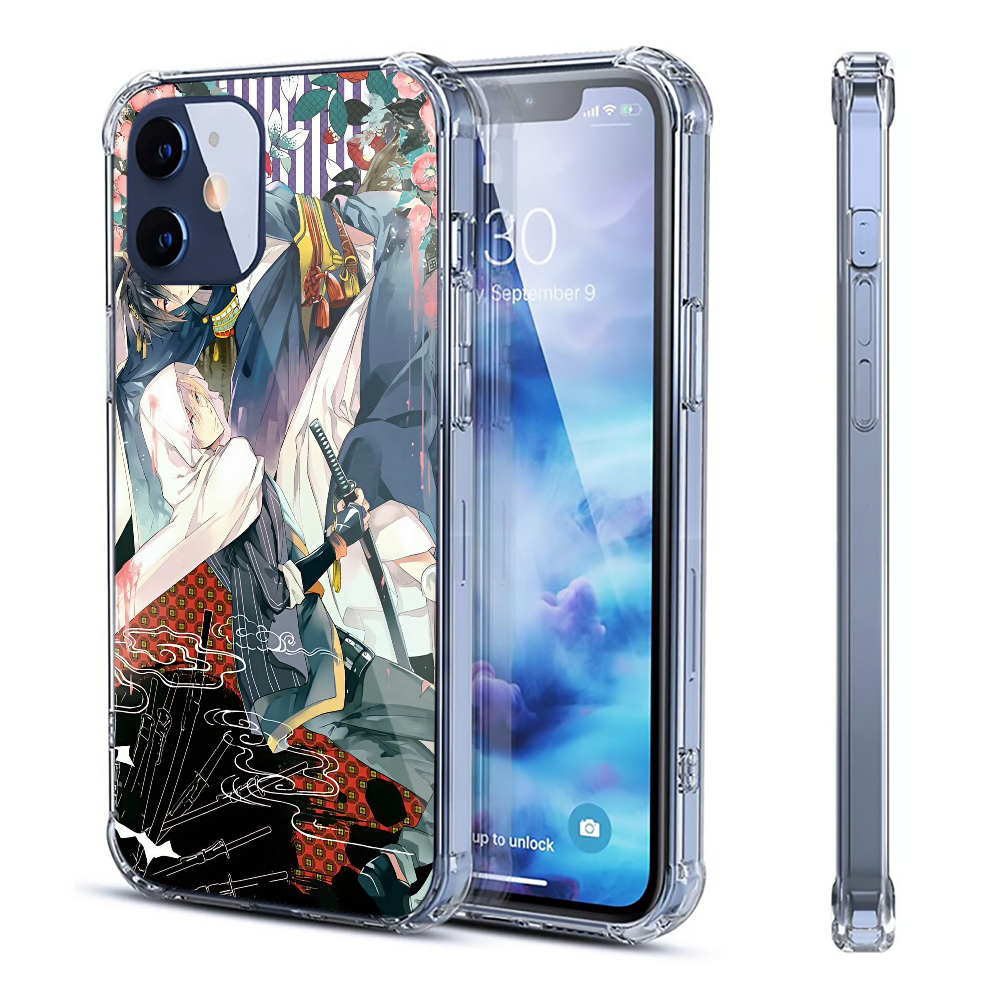 （画像用） 刀剣乱舞 Touken Ranbu 【iPhone 12シリーズ対応】透明スマホケース（クリアソフトケース）